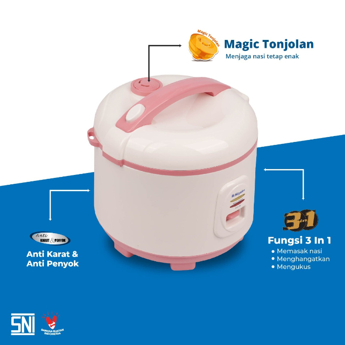 Miyako Rice Cooker Magic Warmer Plus 1.8 L - MCM507 IP | MCM-507 IP
